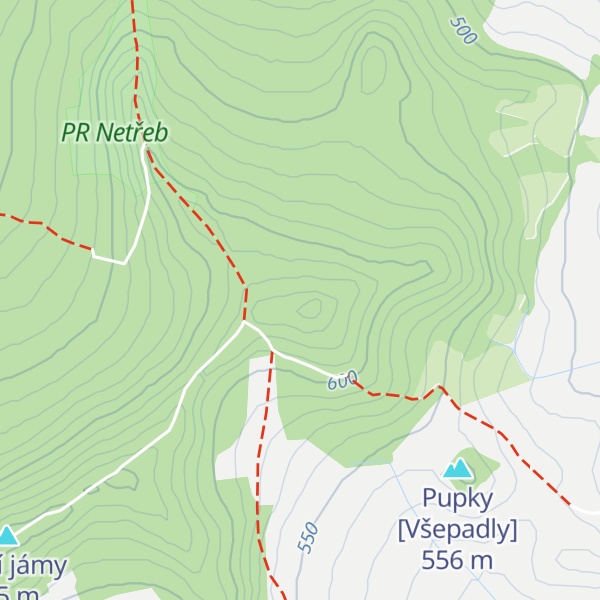 Map of Velká skála