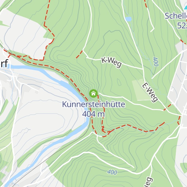 Map of Kunnersteinhütte