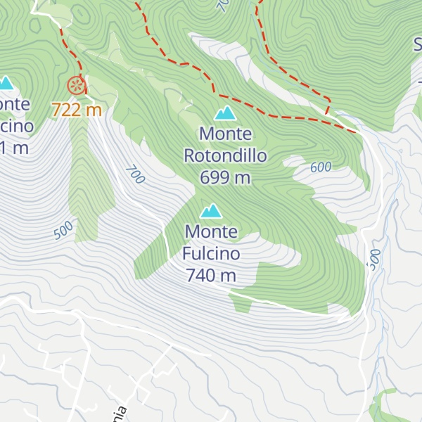 Map of Monte Fulcino