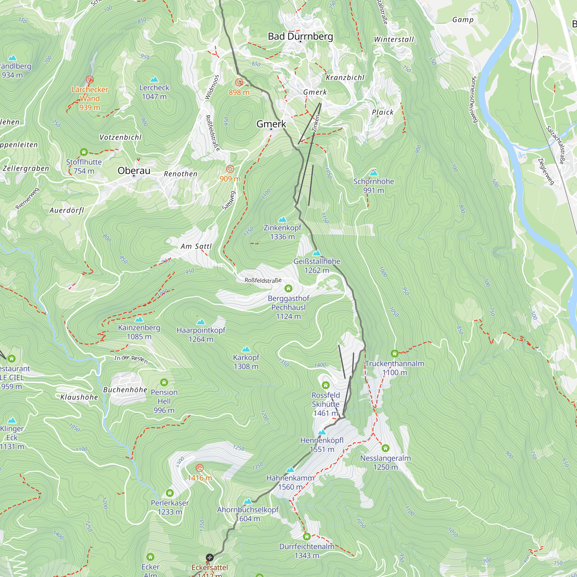 Berggasthof Pechhäusl map