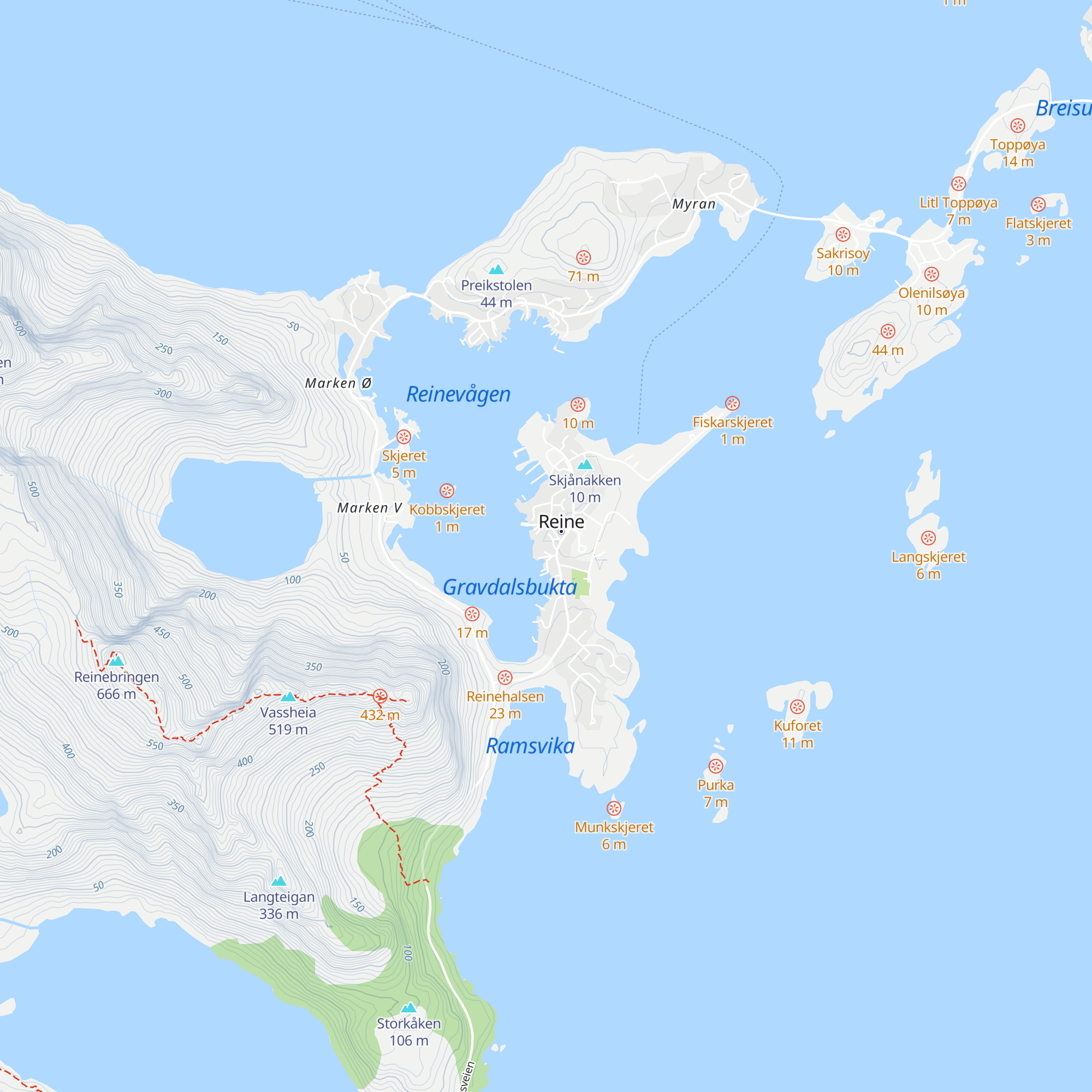 Tourist information map