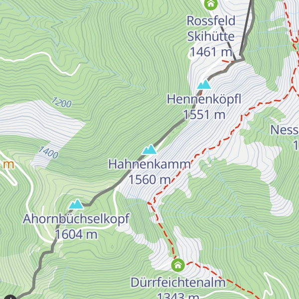 Map of Hahnenkamm