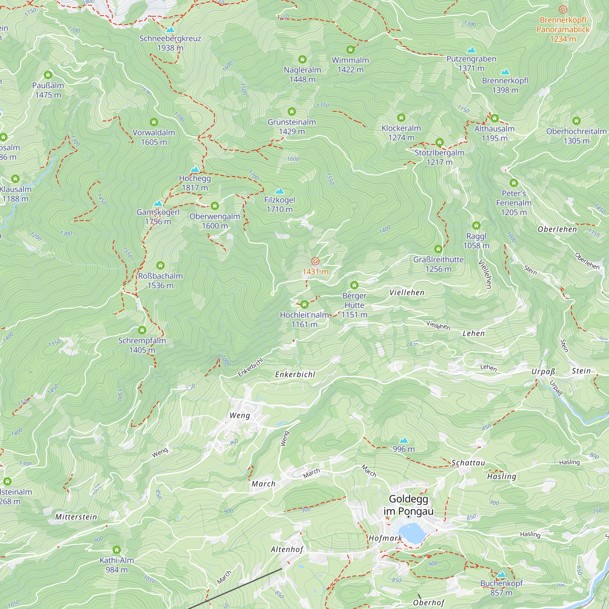 Hochleit'nalm map