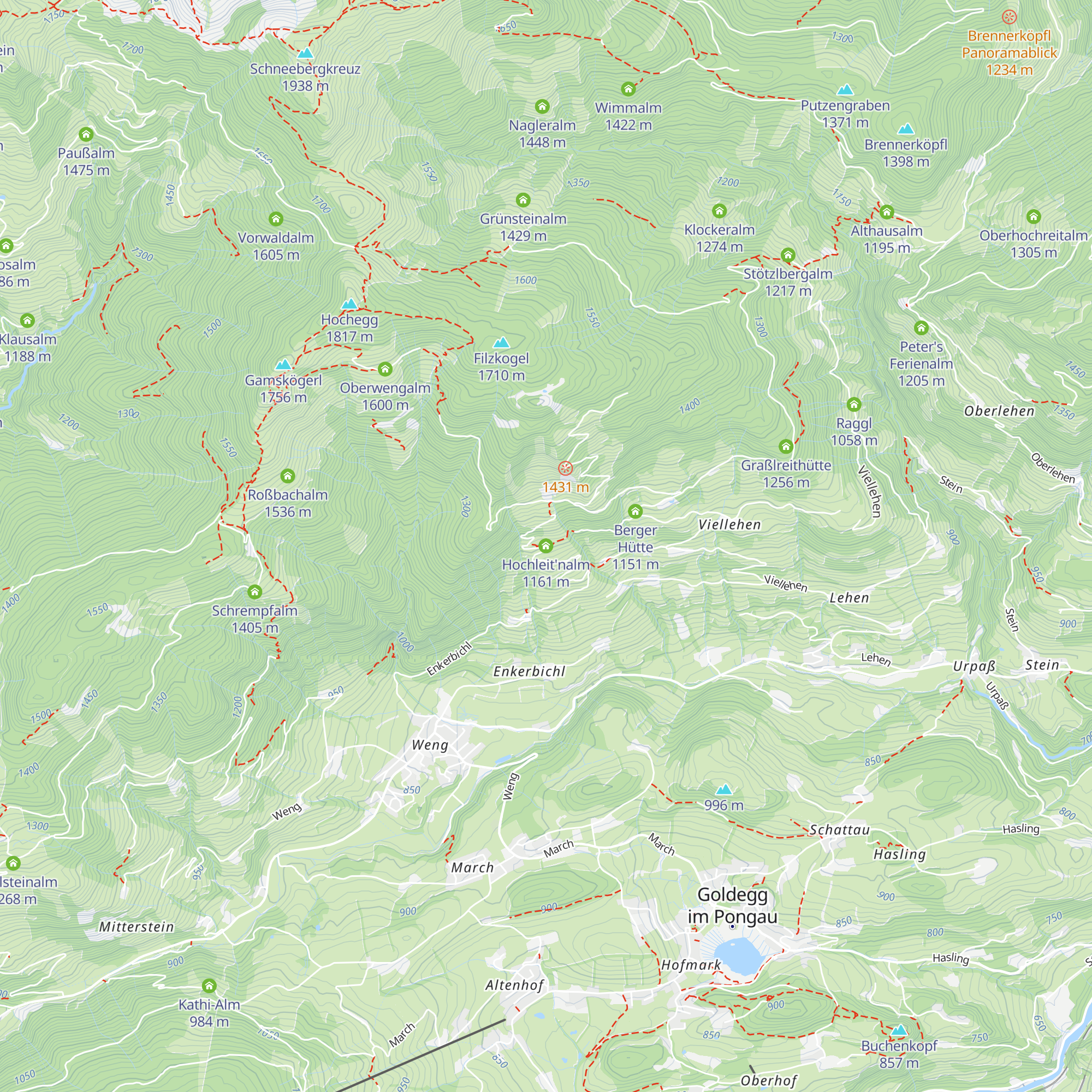 Hochleit'nalm map