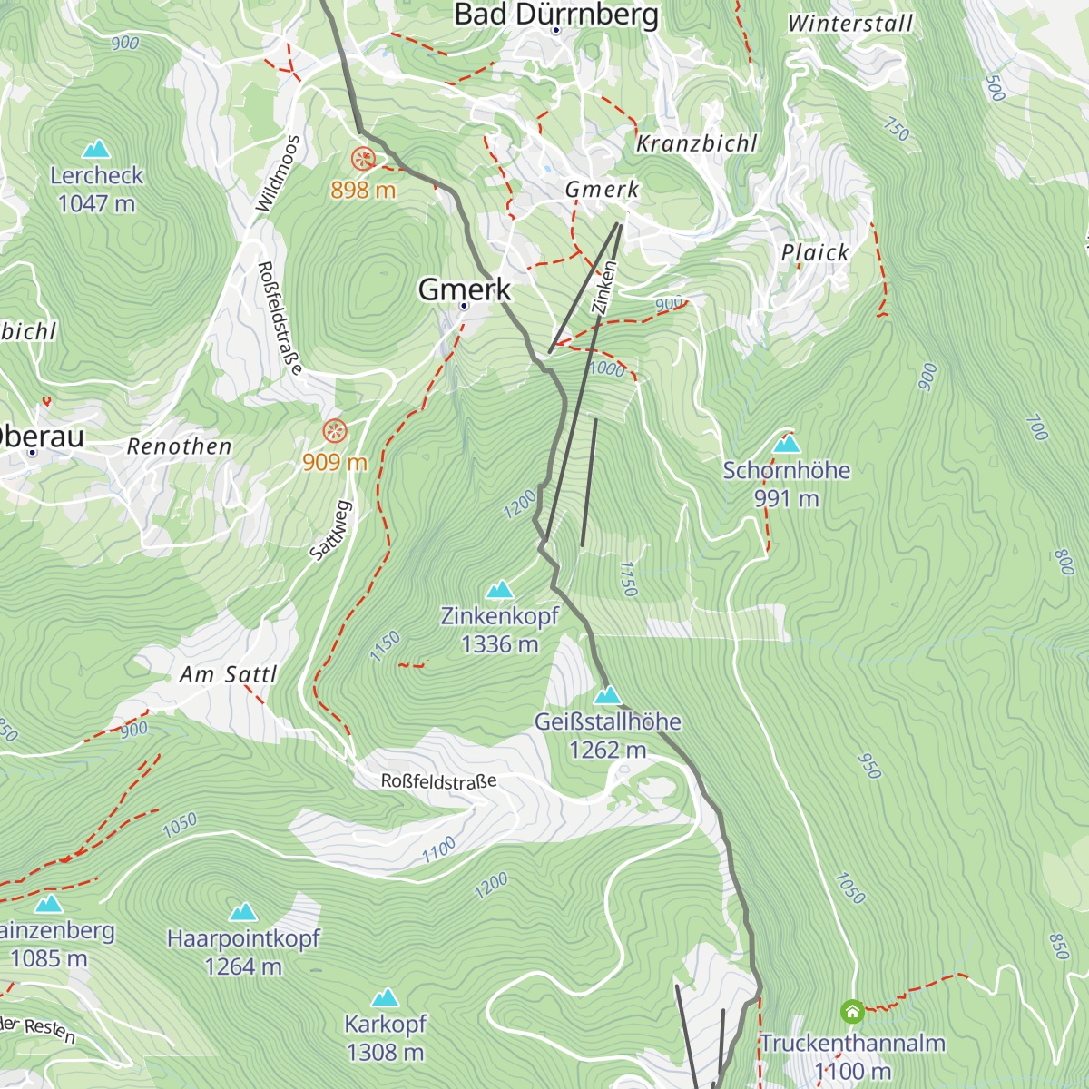 Zinkenstüberl map