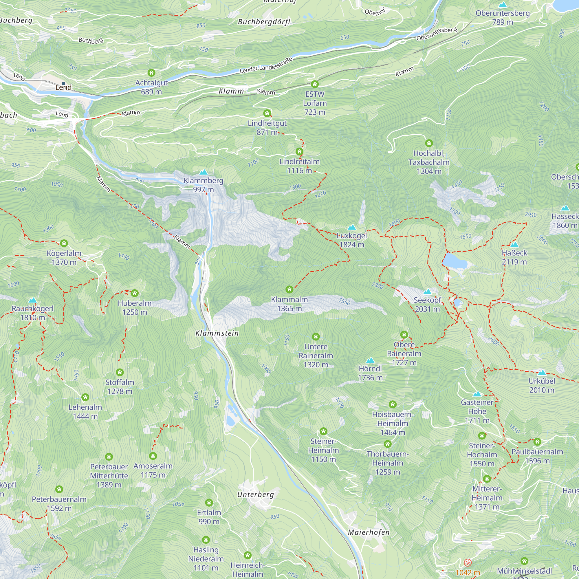 Klammalm map