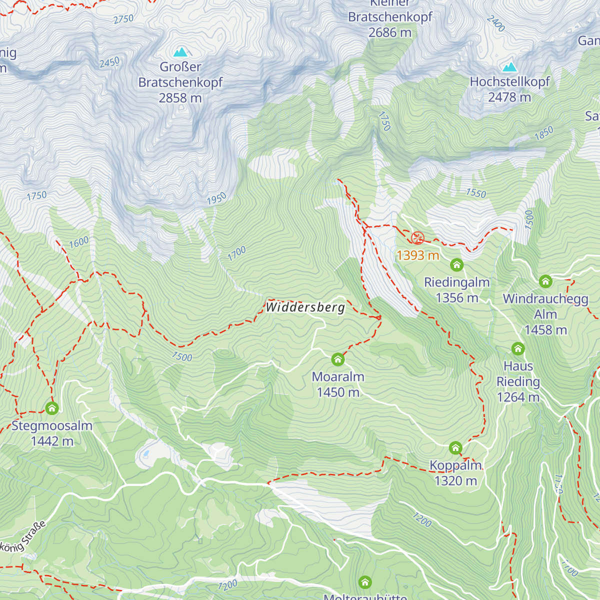 Brandstatthütte map
