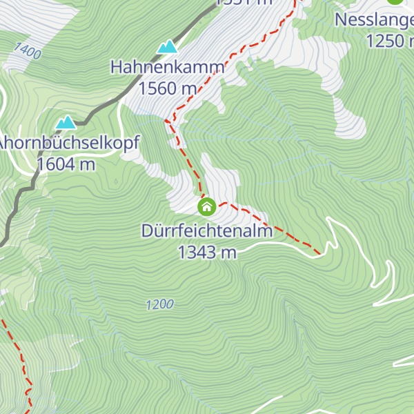 Map of Dürrfeichtenalm