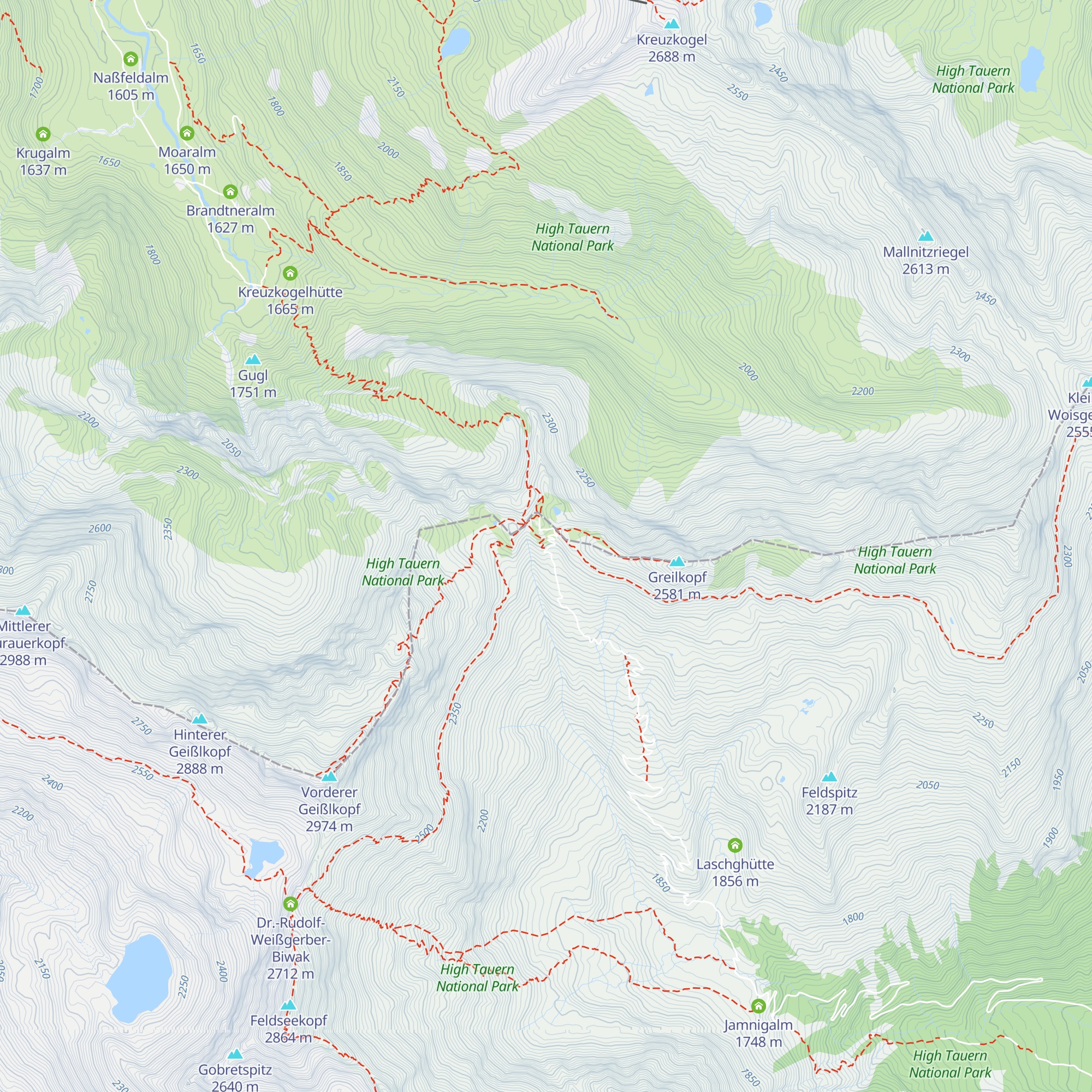 Tauernhütte map