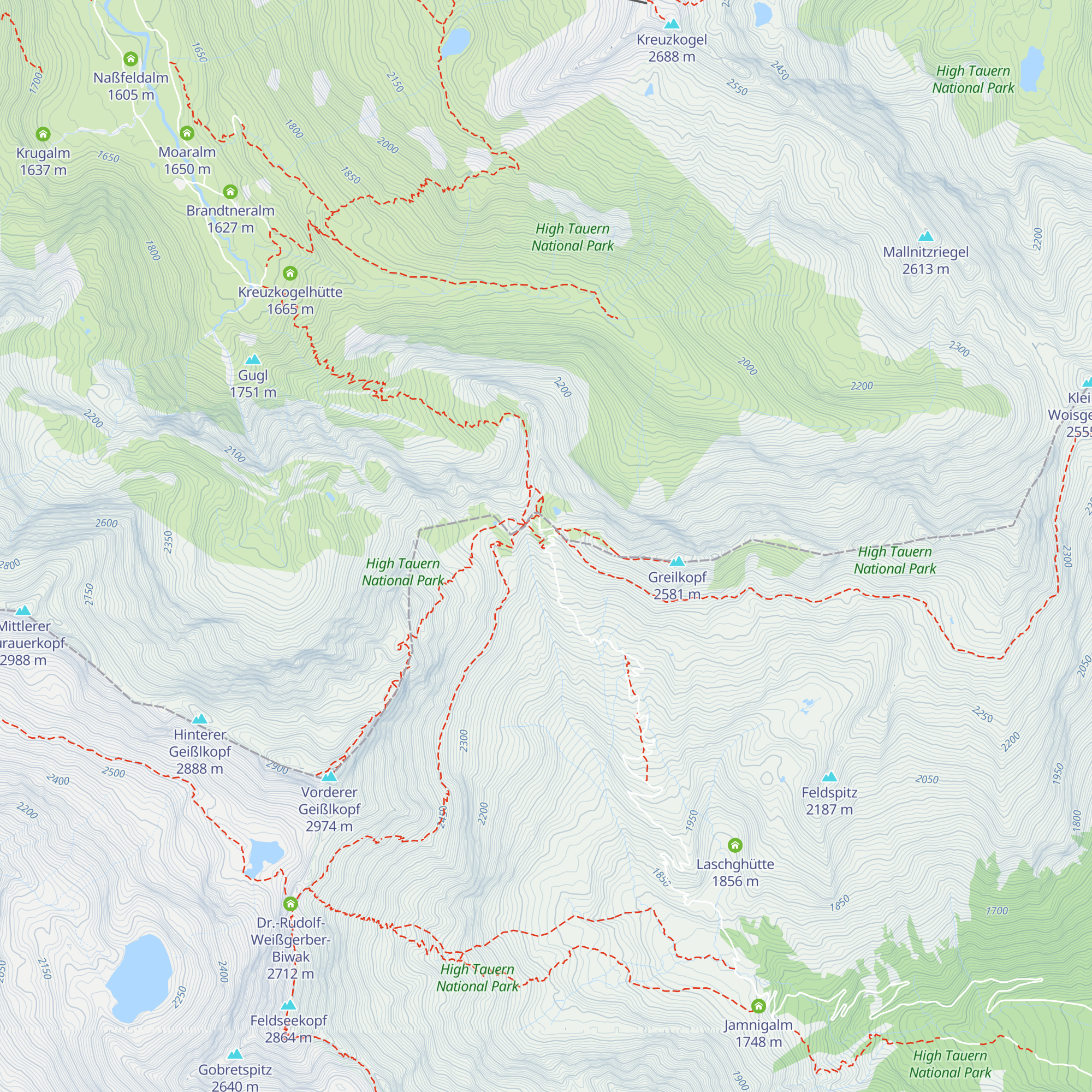Tauernhütte map