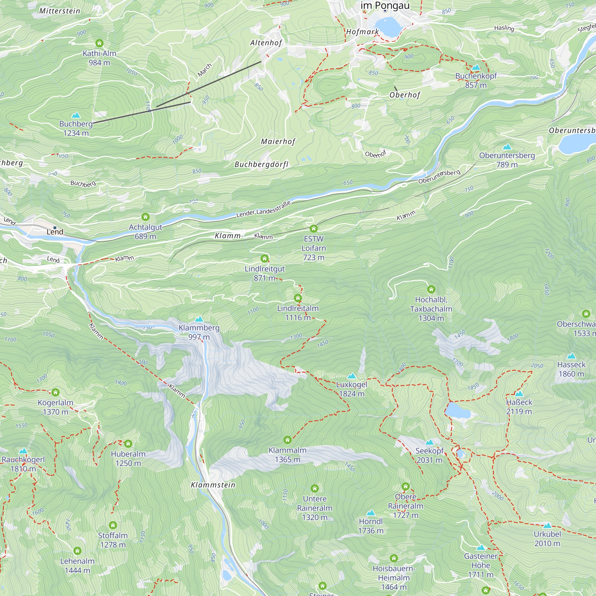 Lindlreitalm map