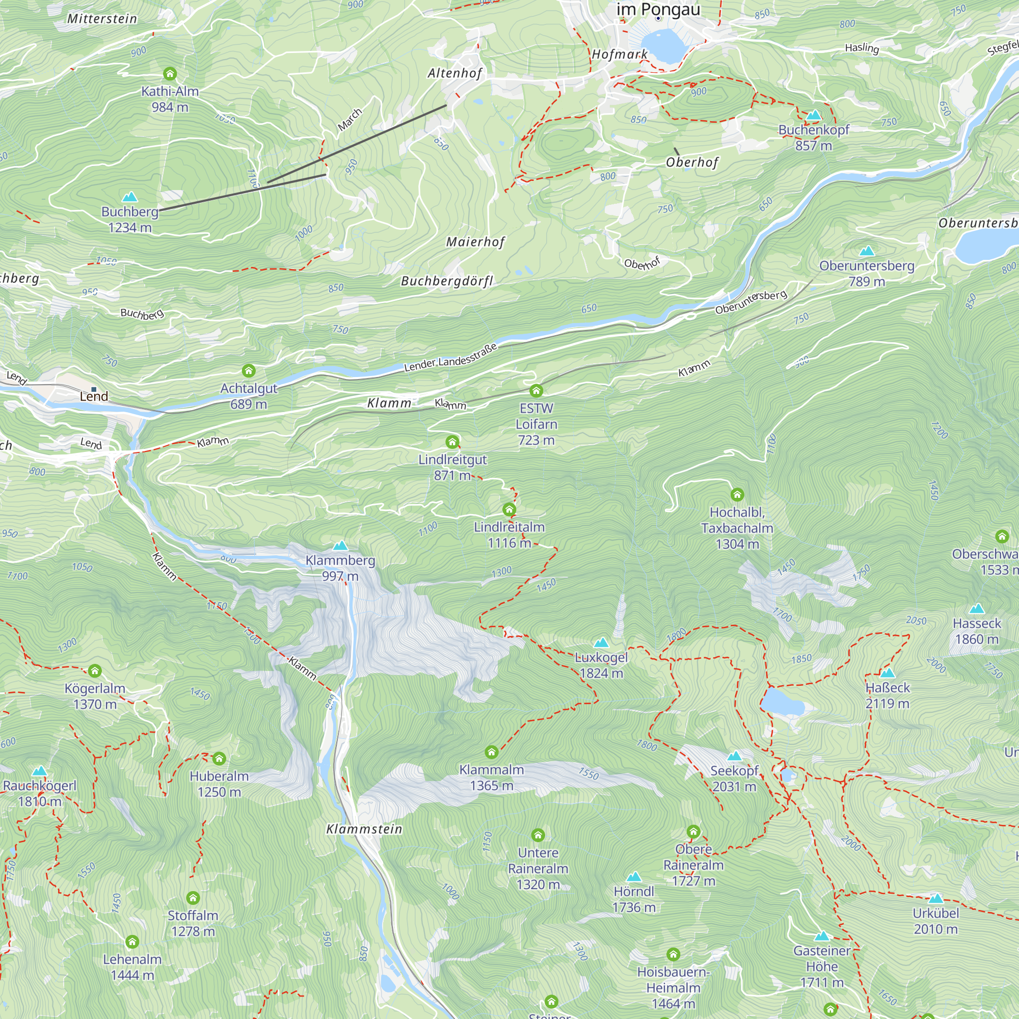 Lindlreitalm map