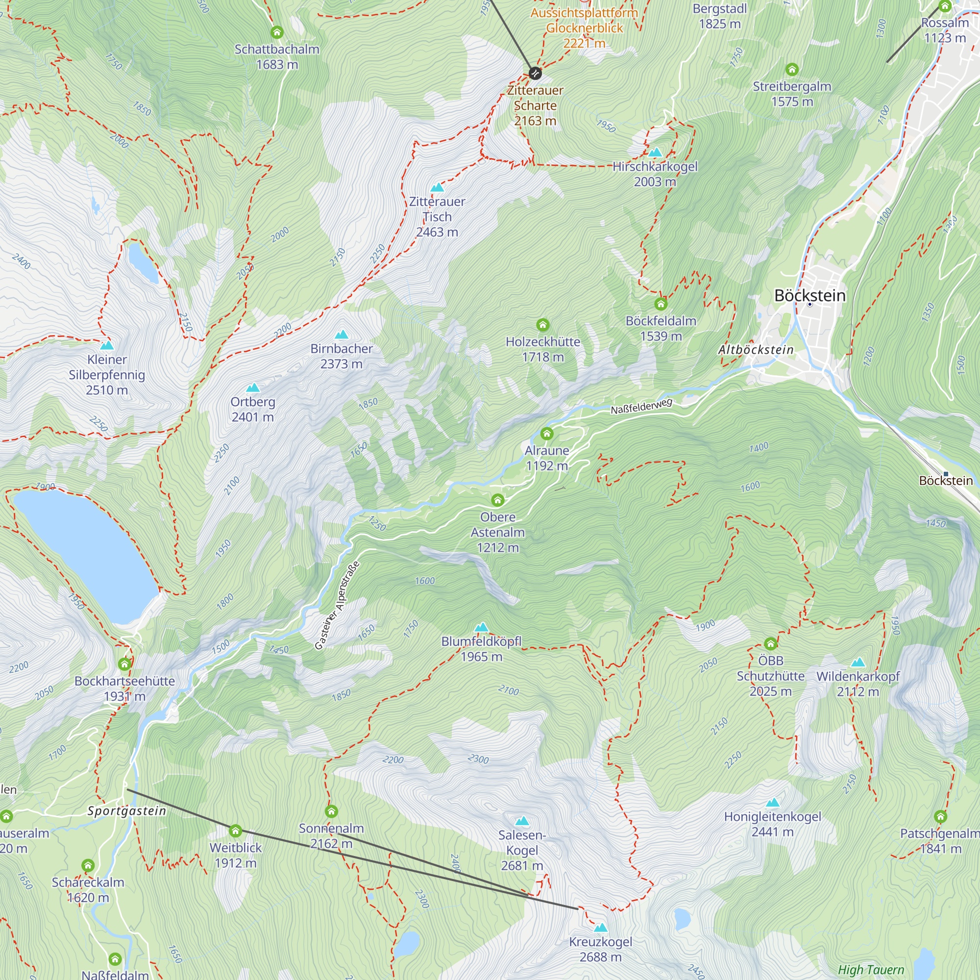 Untere Astenalm map