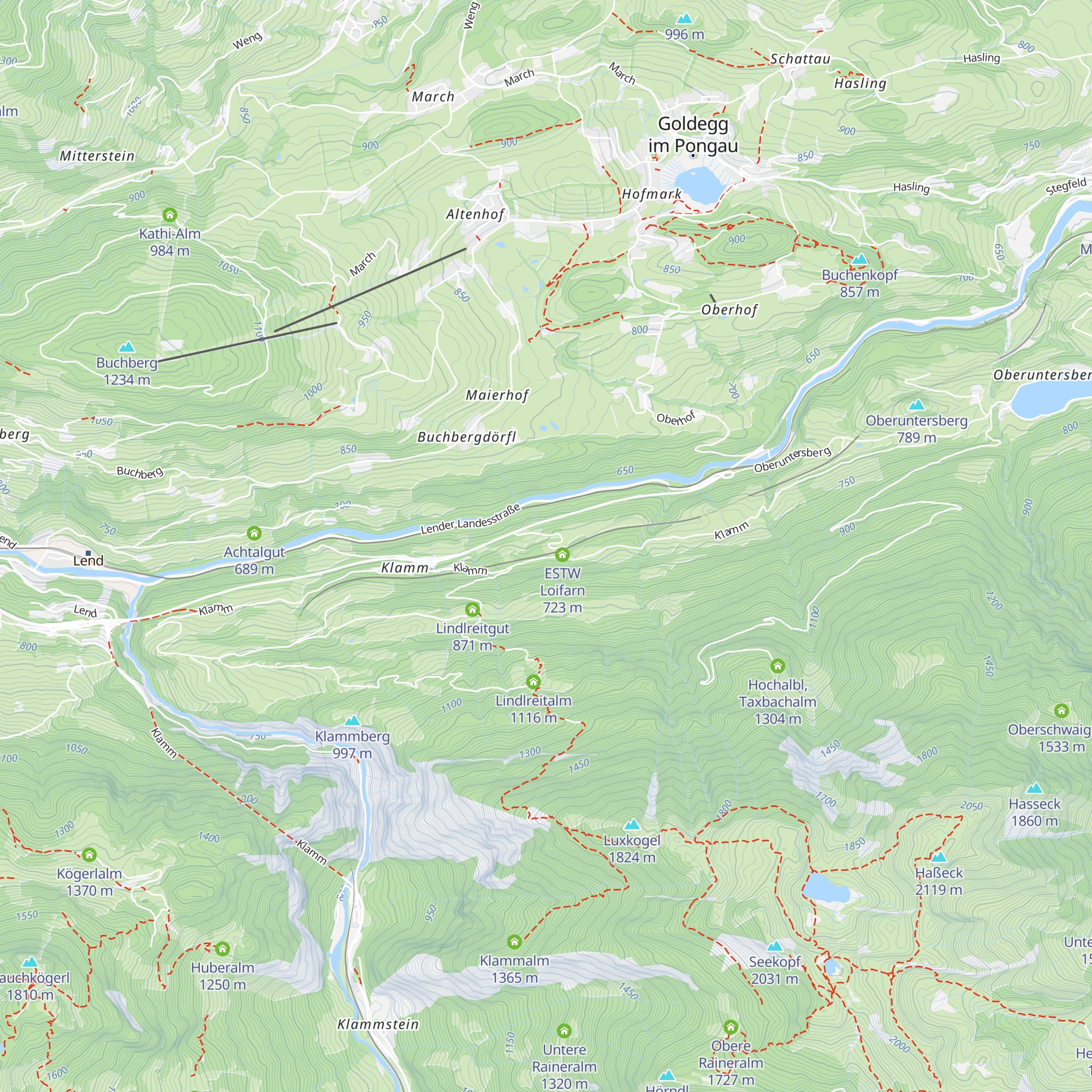 Jugendgästehaus Prommegger map
