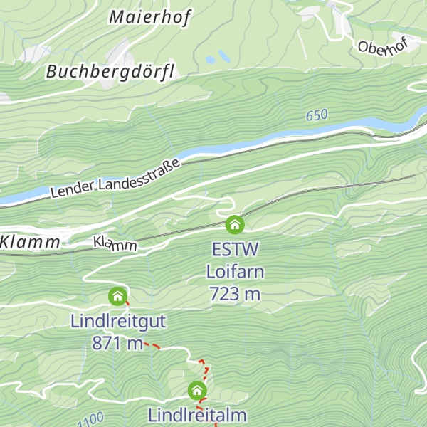 Map of Jugendgästehaus Prommegger