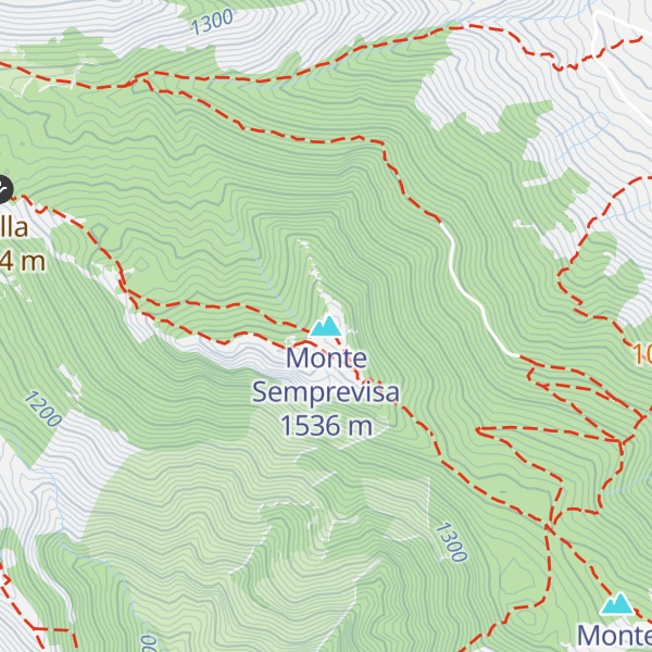 Map of Monte Semprevisa
