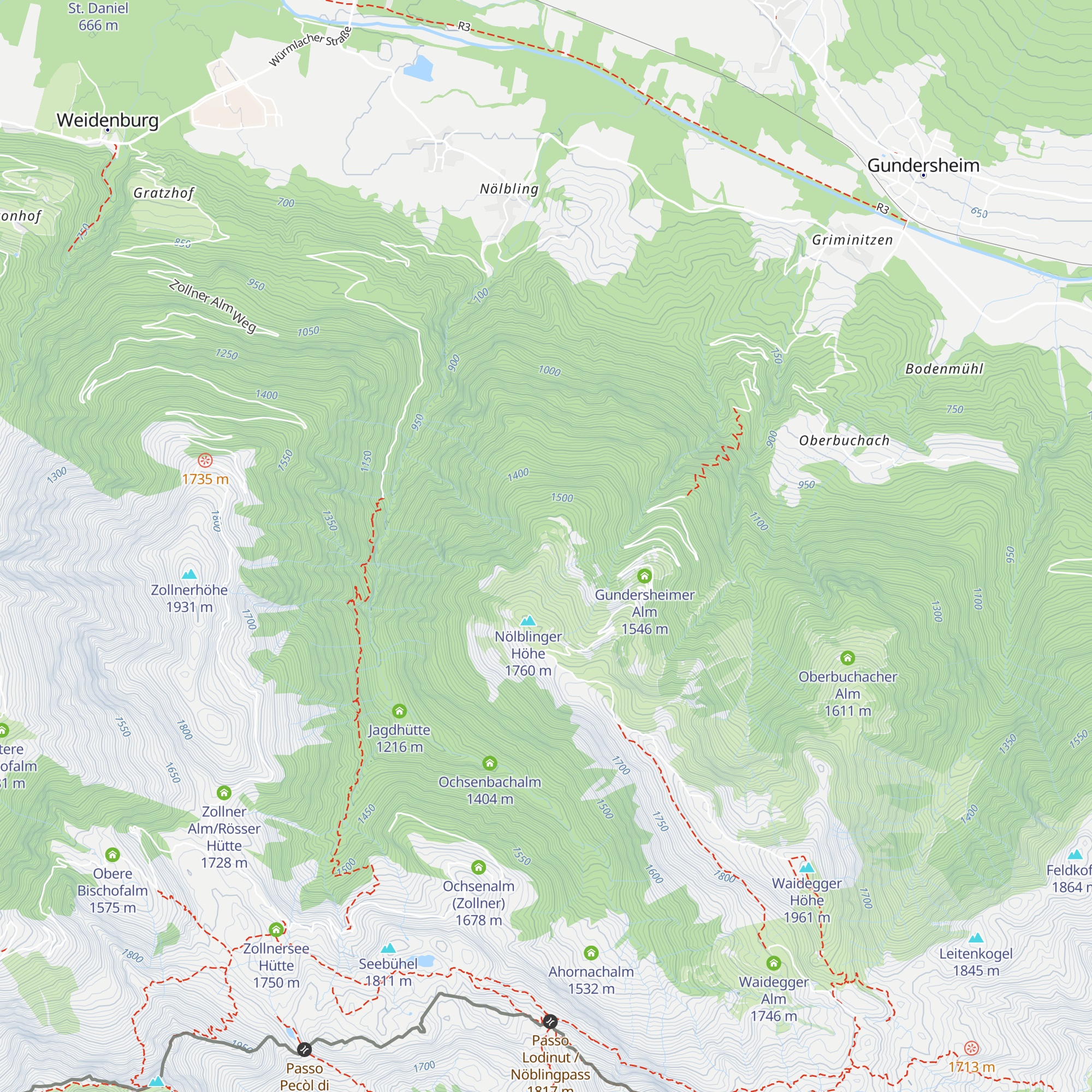 Nölblinger Alm map