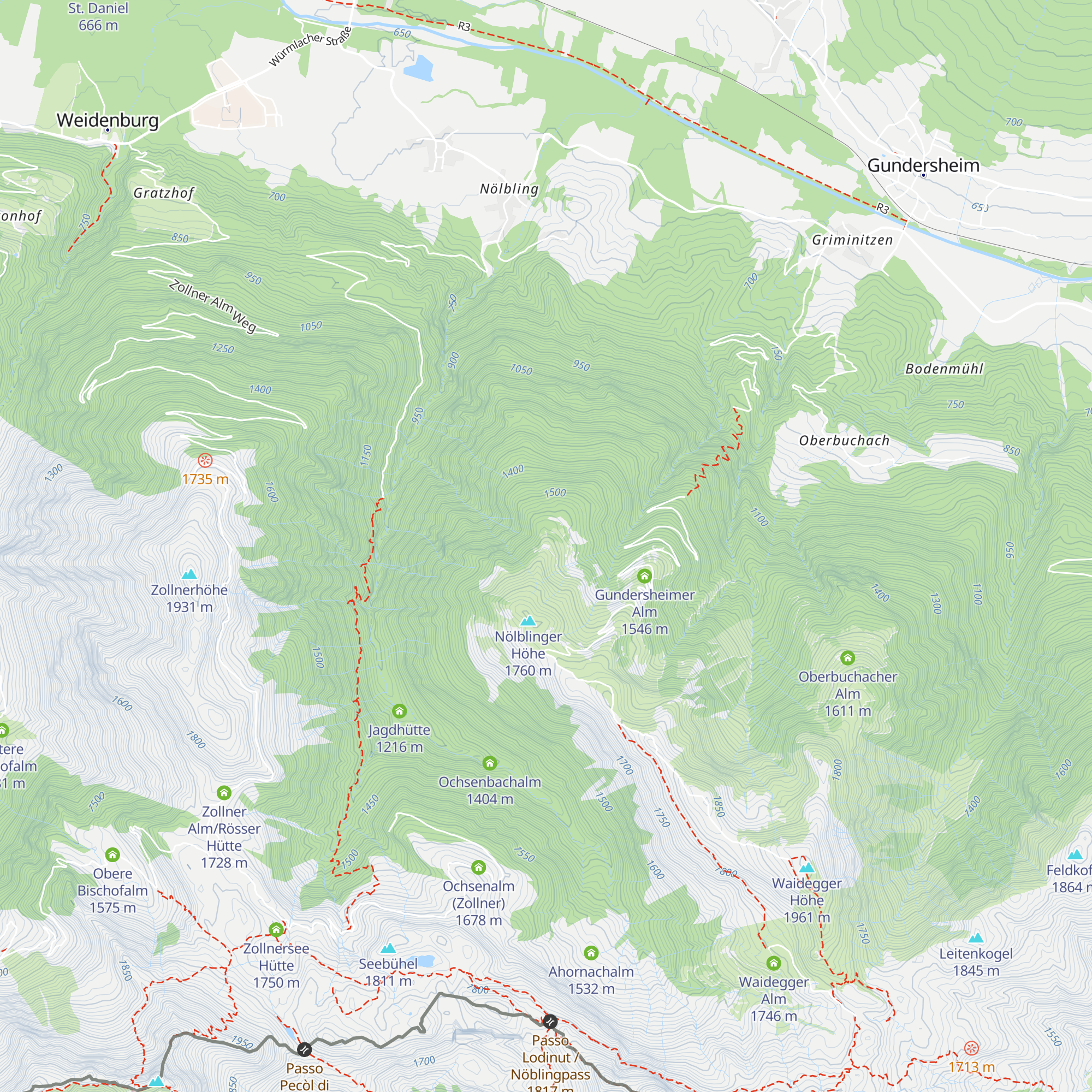 Nölblinger Alm map