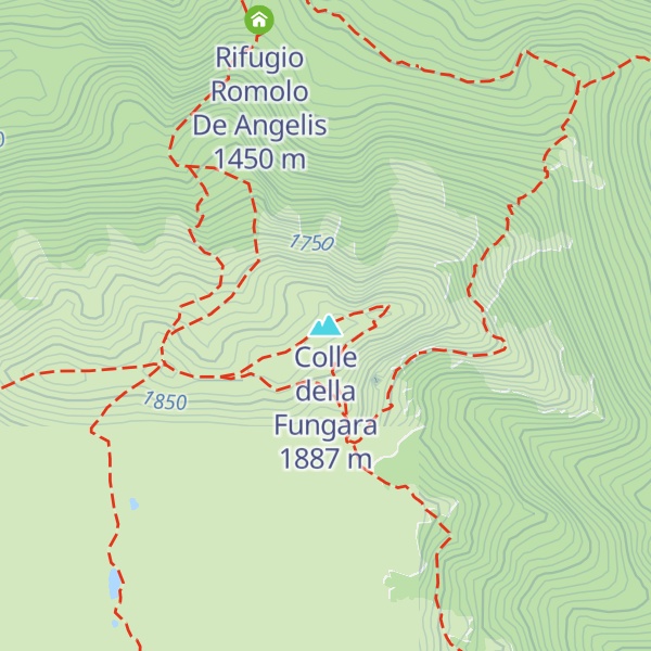 Map of Colle della Fungara