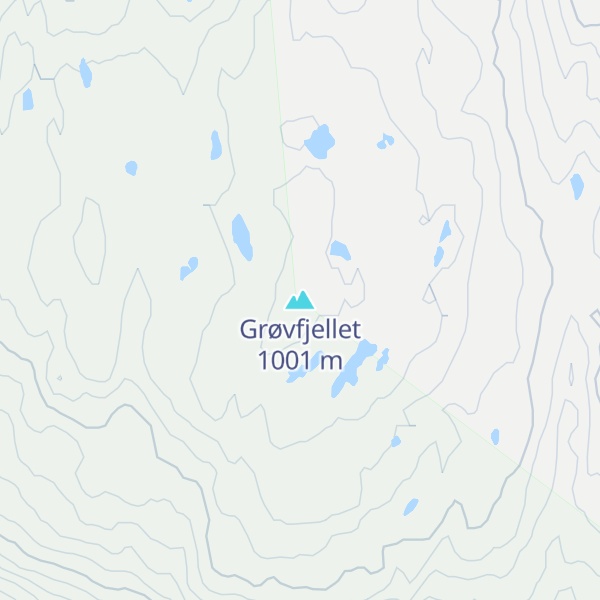 Map of Grøvfjellet
