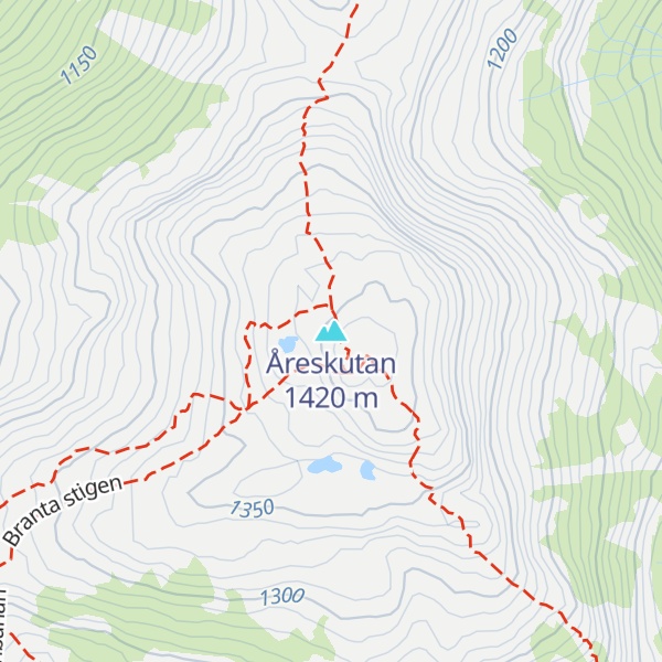 Map of Åreskutan