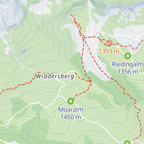 Map of Scharten Hütte