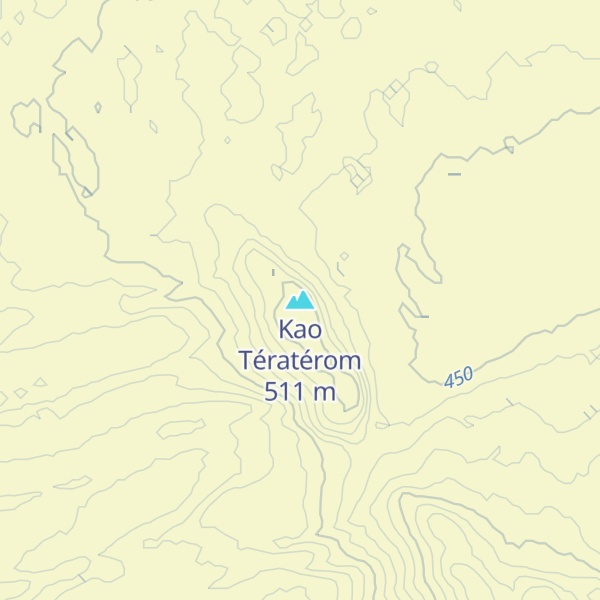Map of Kao Tératérom