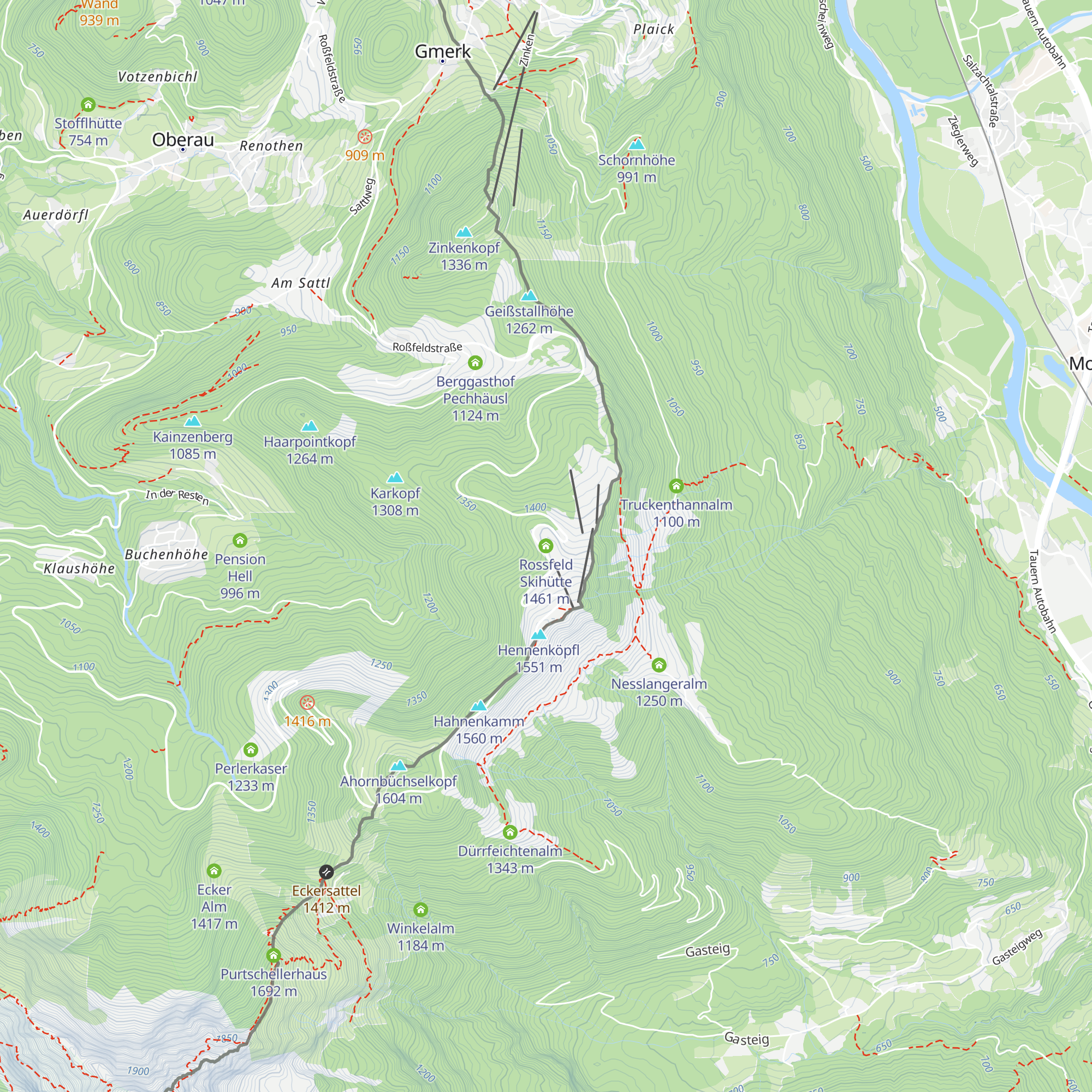 Rossfeld Skihütte map