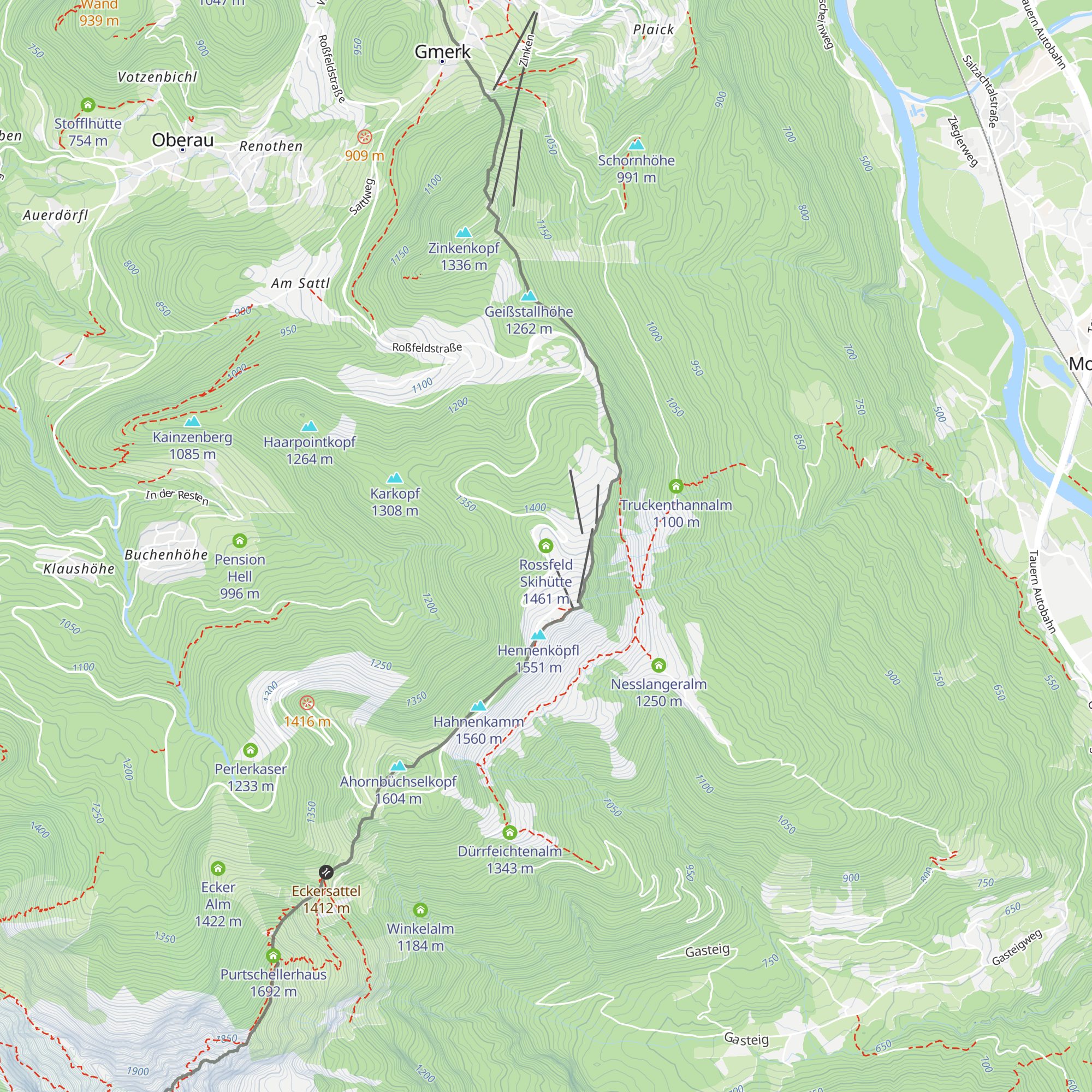 Rossfeld Skihütte map