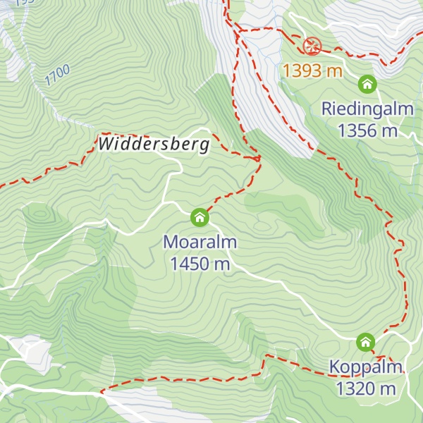 Map of Berghüttn