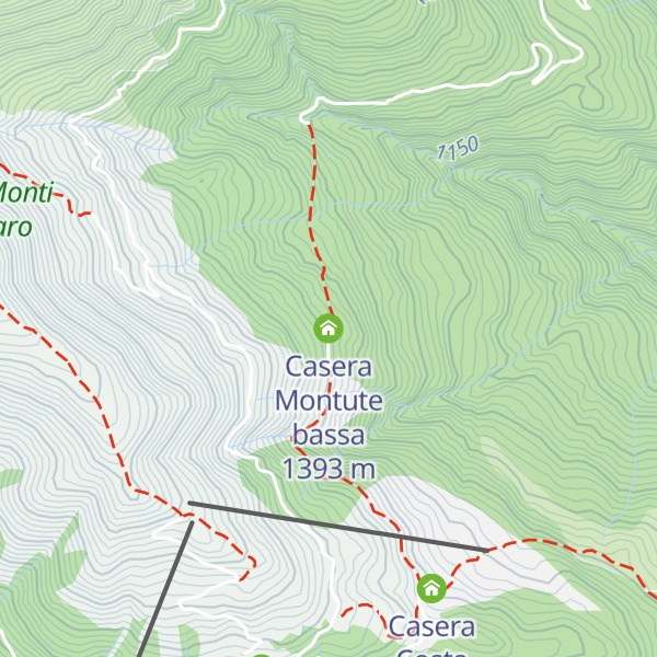 Map of Casera Montute bassa