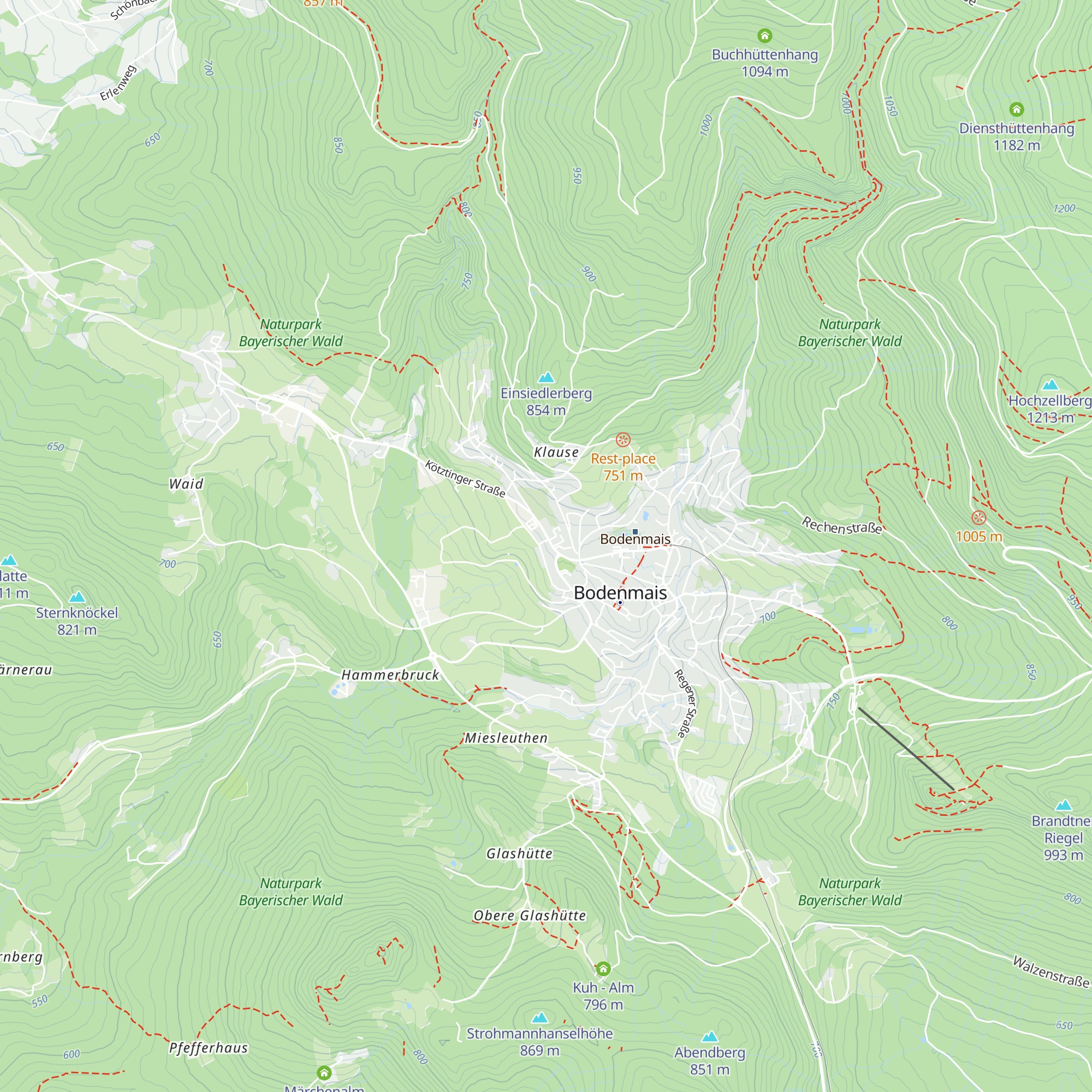 Cafe Zur Waldglashütte map