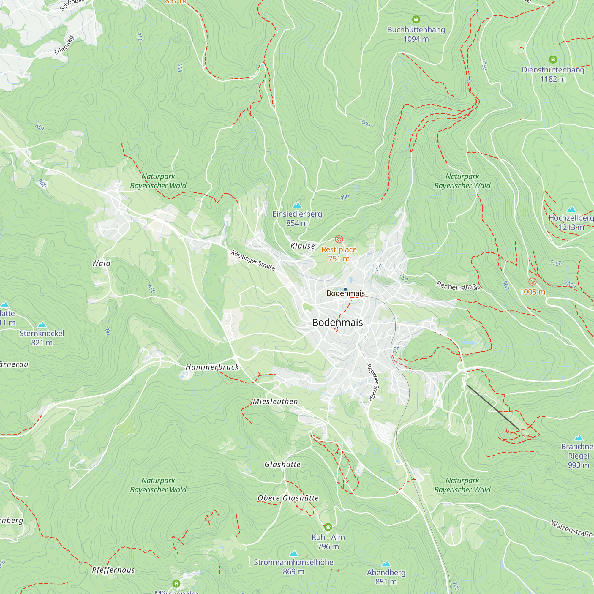 Cafe Zur Waldglashütte map
