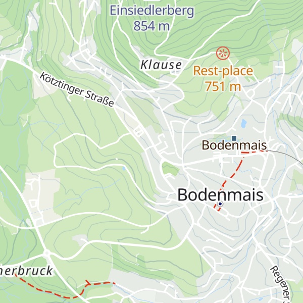 Map of Cafe Zur Waldglashütte