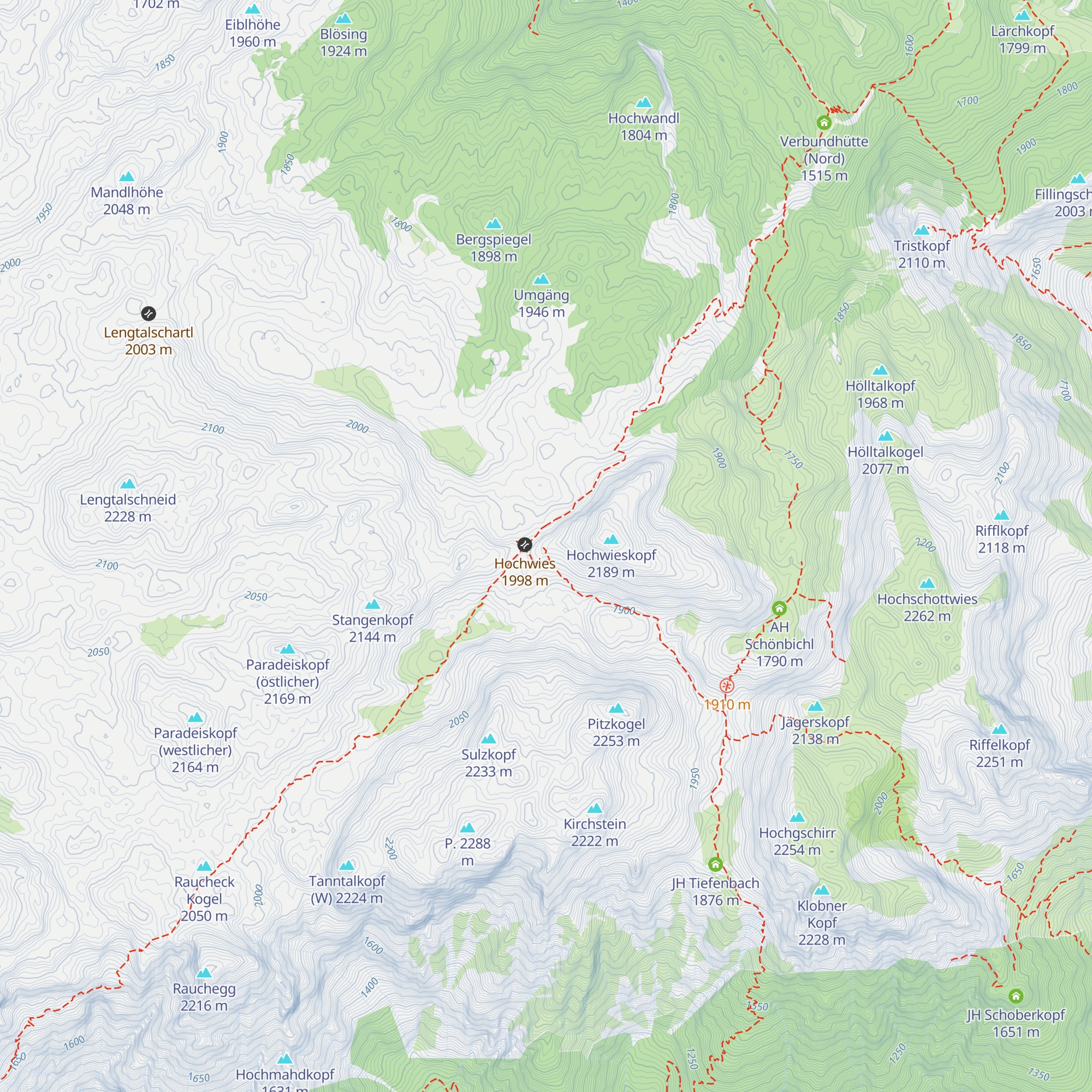 JH Hochwies map