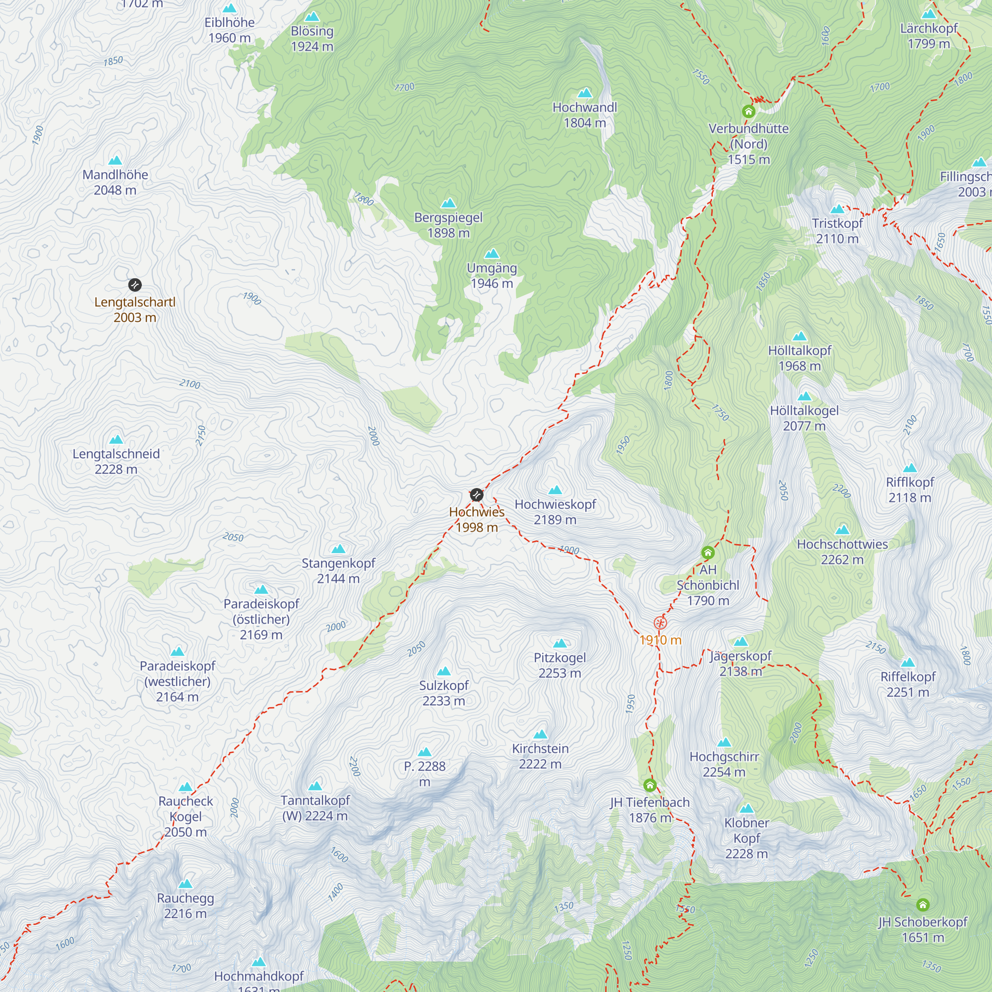 JH Hochwies map