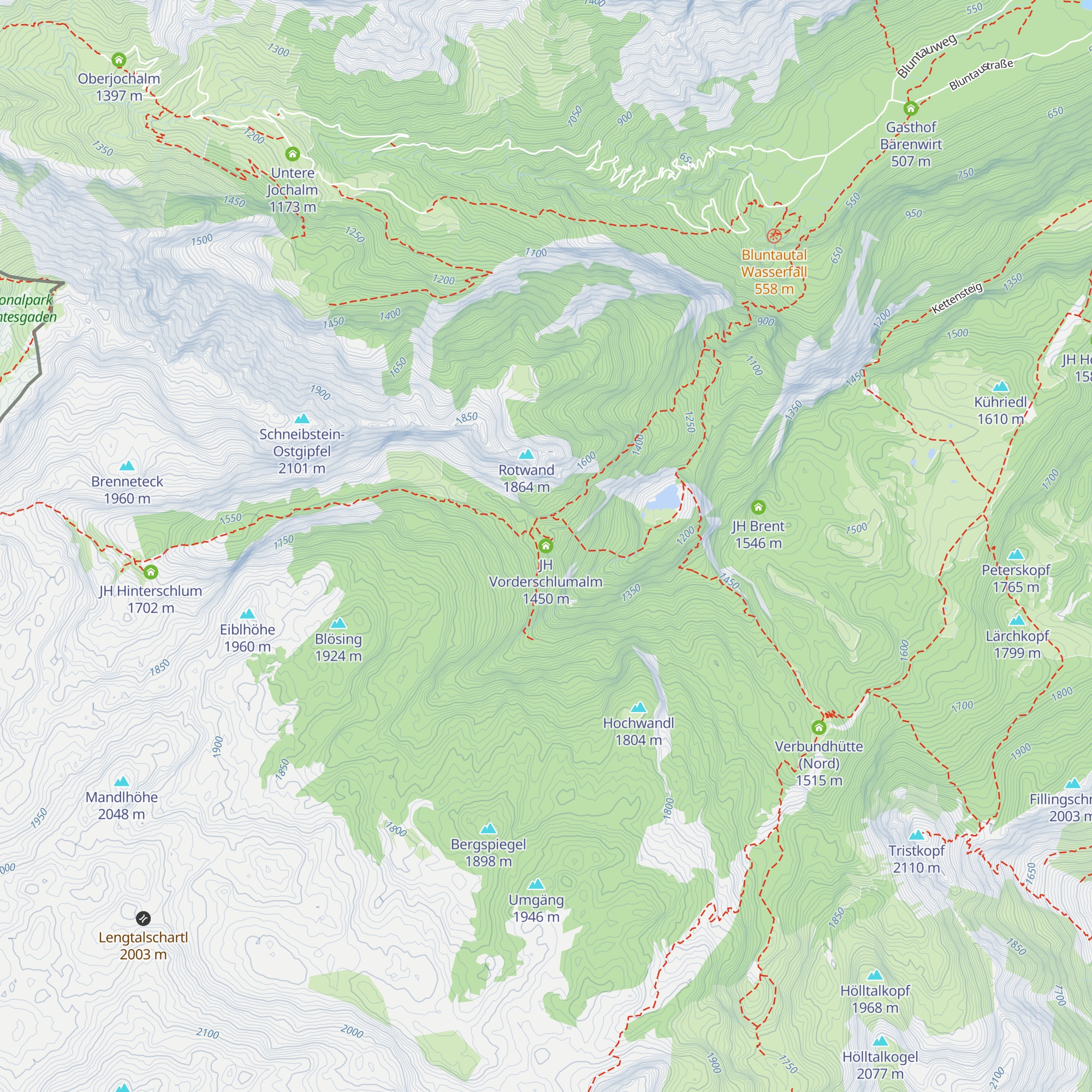 JH Vorderschlumalm map