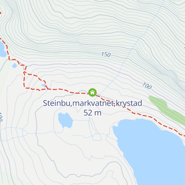 Map of Steinbu,markvatnet,krystad