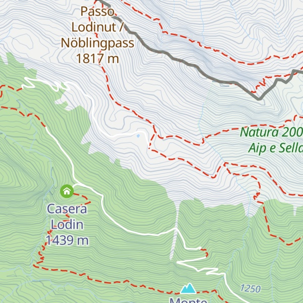 Map of Malga Lodin alta