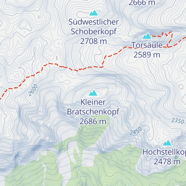 Map of Kleiner Bratschenkopf