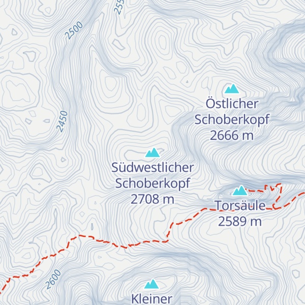 Map of Südwestlicher Schoberkopf