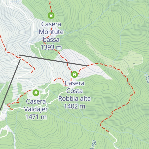 Map of Casera Costa Robbia alta