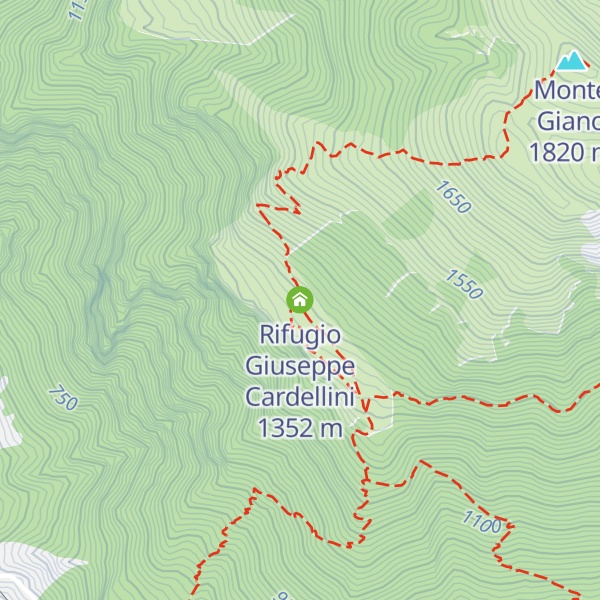 Map of Rifugio Giuseppe Cardellini