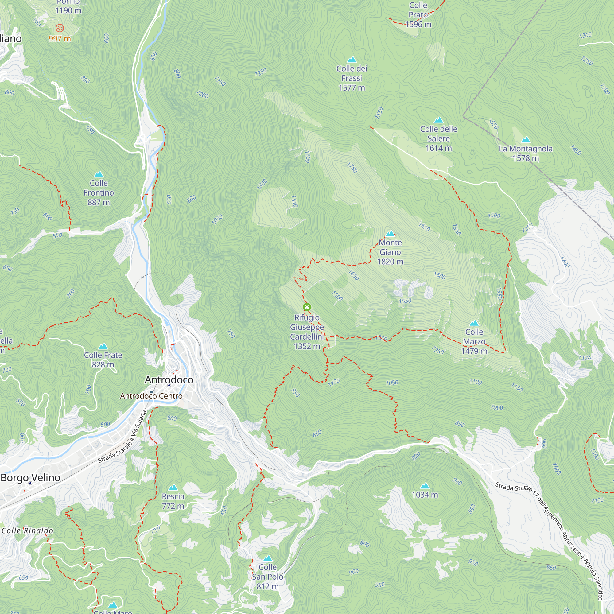 Rifugio Giuseppe Cardellini map