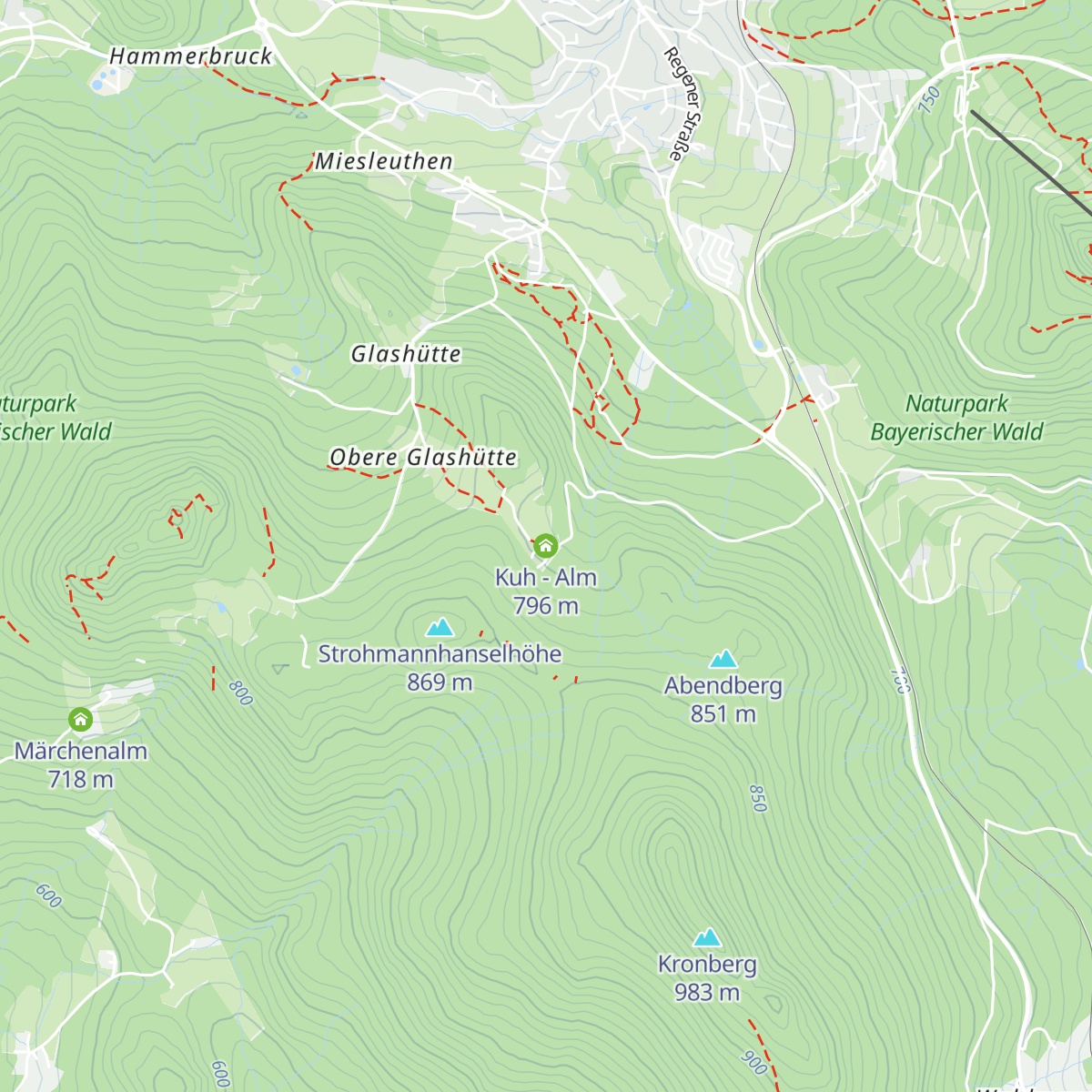 Kuh - Alm map