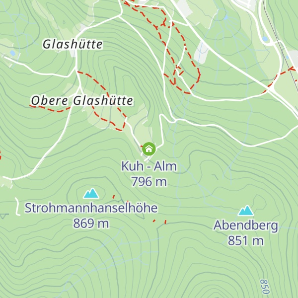 Map of Kuh - Alm