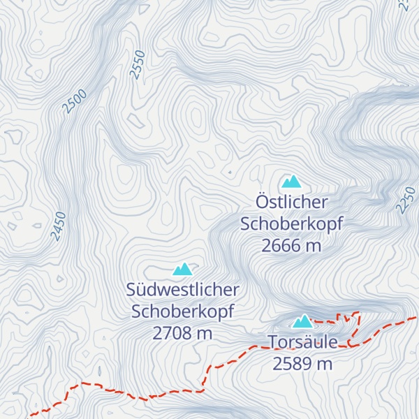 Map of Mittlerer Schoberkopf