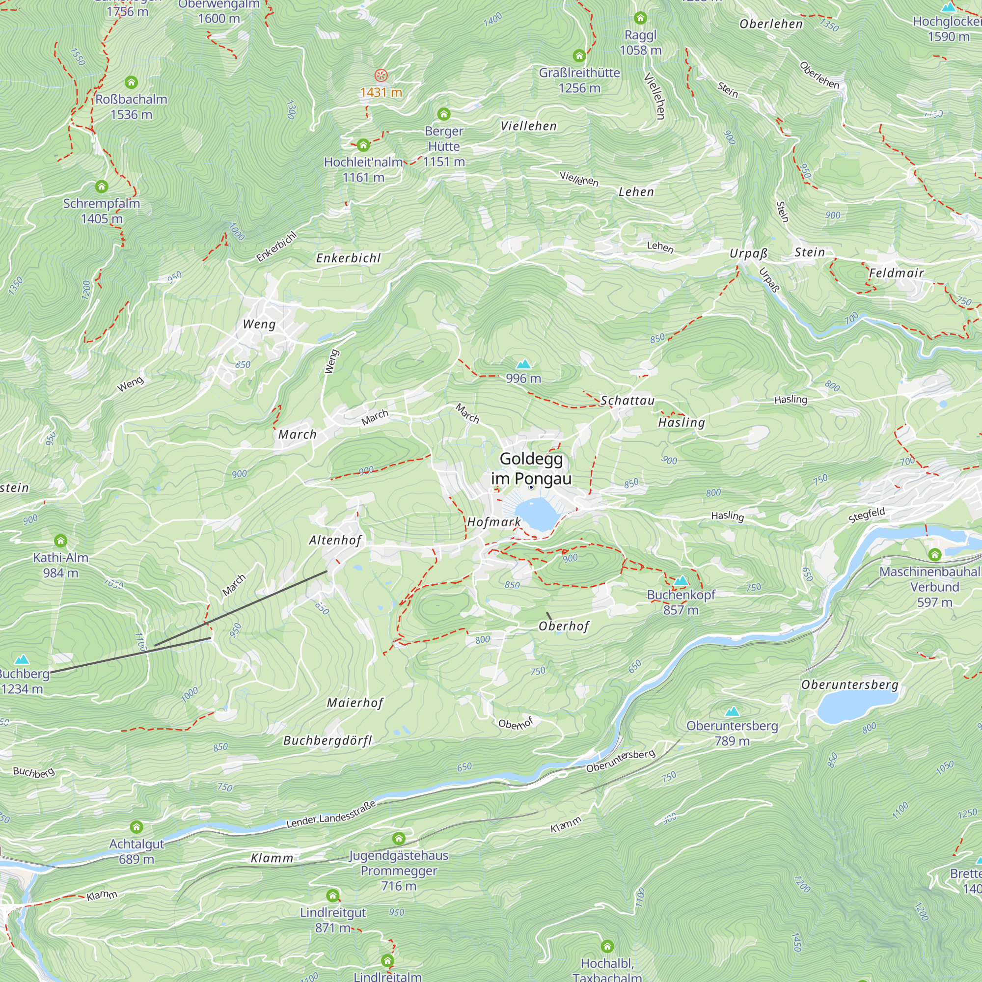 Tourismusverband Goldegg am See map