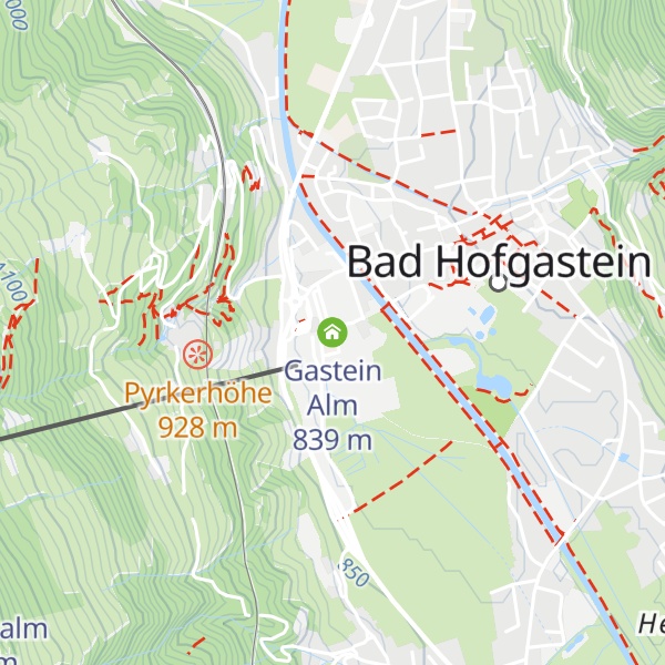 Map of Gastein Alm
