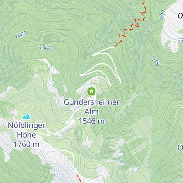 Map of Gundersheimer Alm